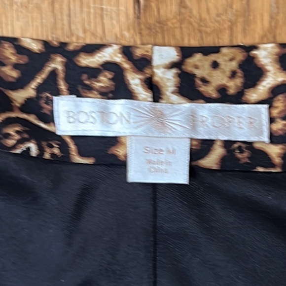 NWT Boston Proper Women Cheetah Print Long Sleeve Dress Size M - Picture 3 of 5